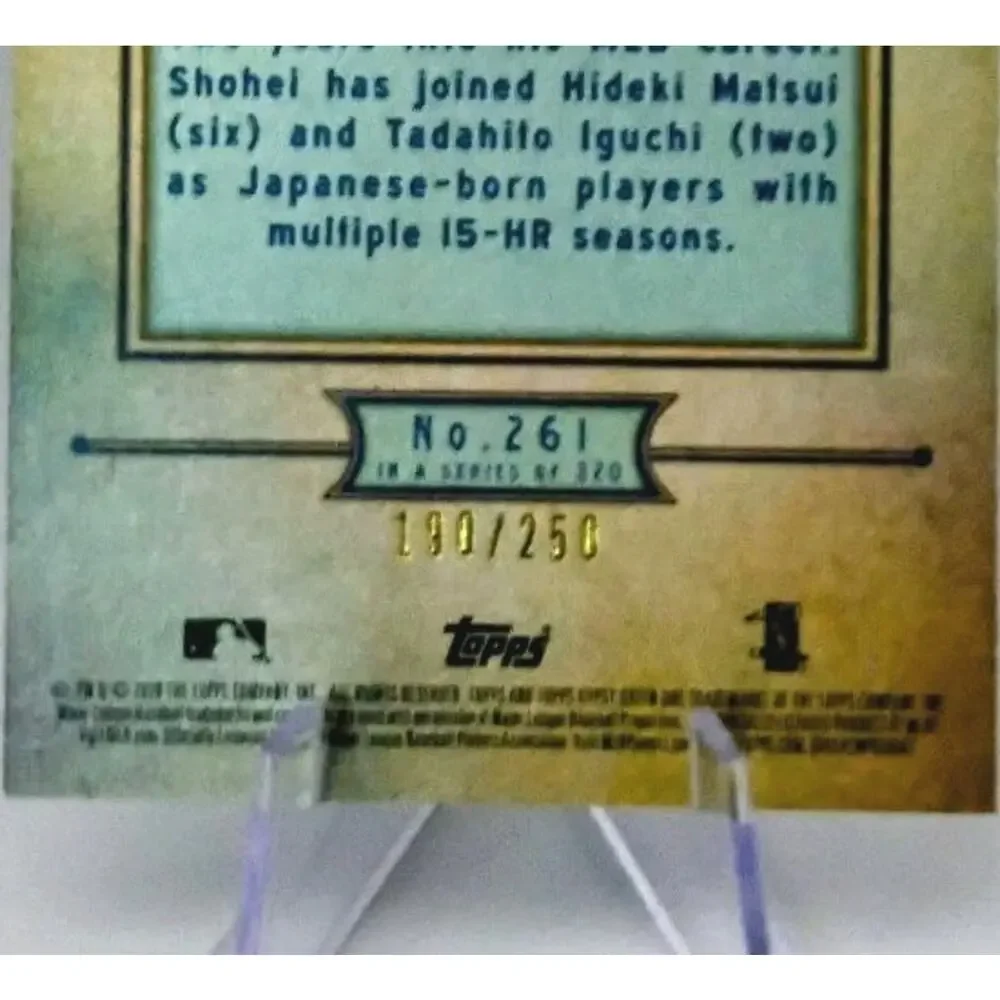 2020 Topps Gypsy Queen - Shohei Ohtani #261 Indigo /250 - Picture 5 of 6